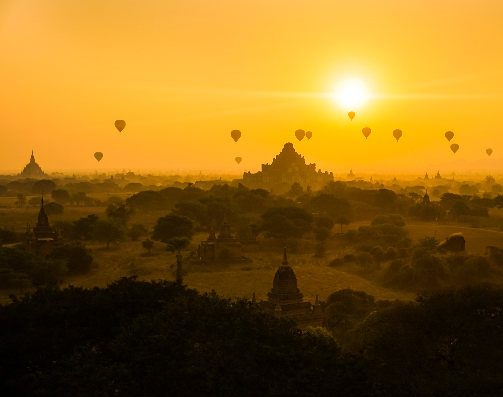 Balloons over Myanmar