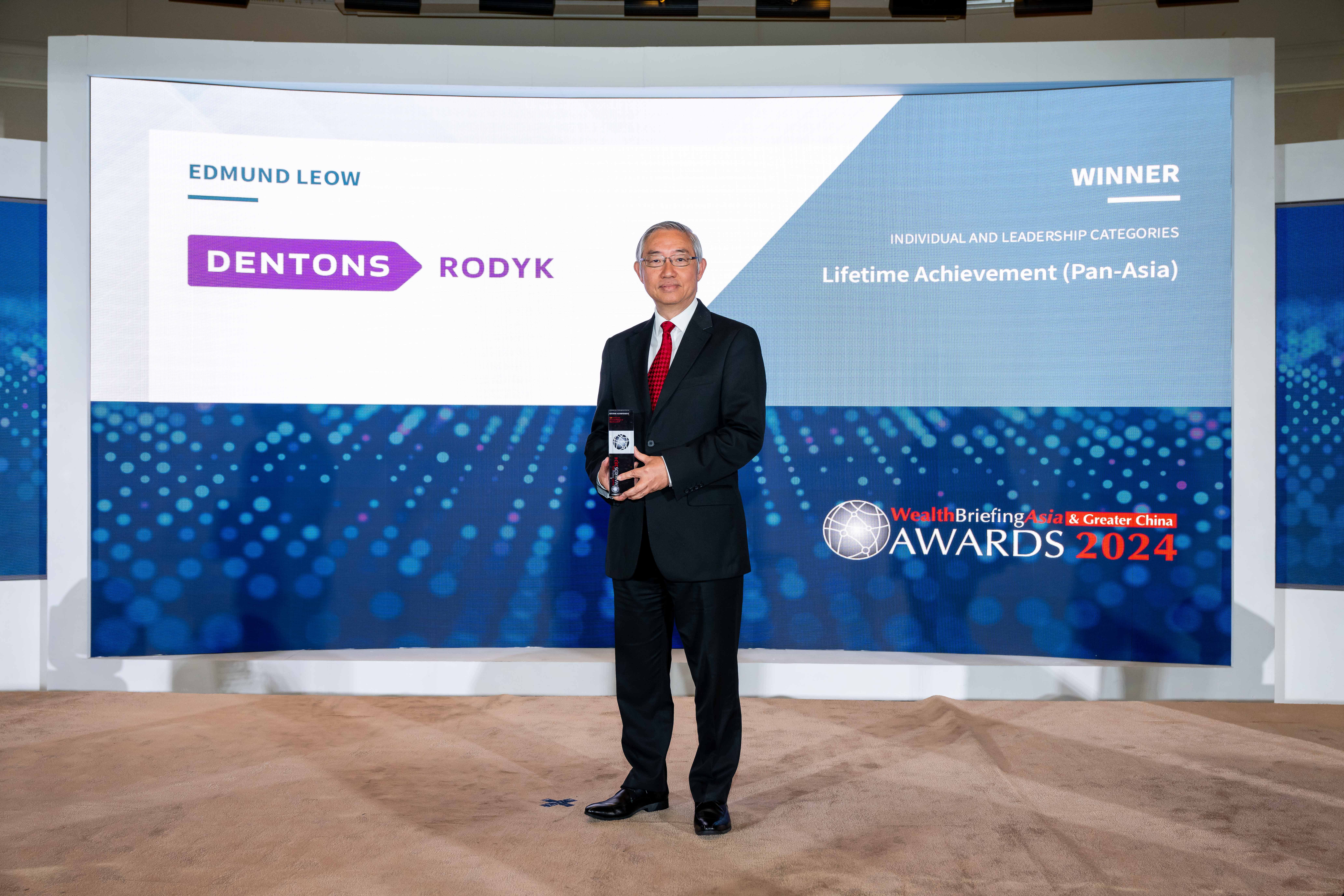 Senior Partner Edmund Leow, SC receives the Lifetime Achievement (Pan-Asia) Award